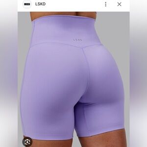 New! LSKD Women's Purple High-Waisted Shorts never worn
